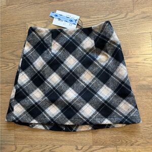 CIDER Plaid Mini Skirt XS NWT New without